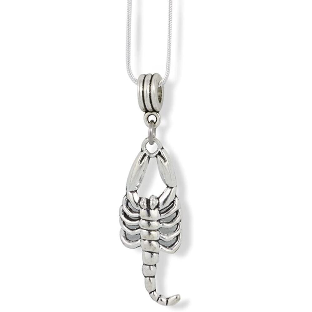 Scorpion Charm Snake Chain Necklace